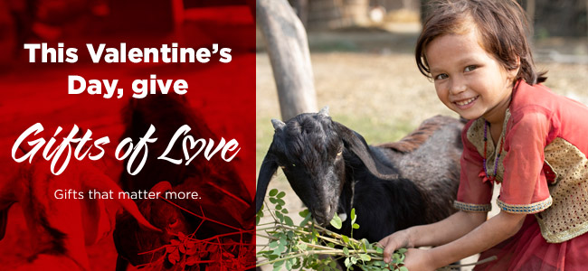 This Valentine's Day, give Gifts of Love - Gifts that matter more.